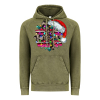 Vintage Olive serape and leopard christmas Vintage Hoodie - CowhideDigitalArt