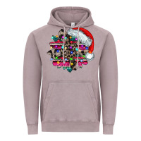 Vintage Zinc serape and leopard christmas Vintage Hoodie - CowhideDigitalArt