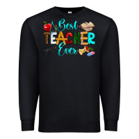 Black best teacher ever Premium Sweatshirt - RanaPortraitStore