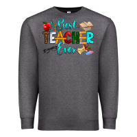 Charcoal Heather best teacher ever Premium Sweatshirt - RanaPortraitStore
