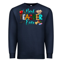 Navy best teacher ever Premium Sweatshirt - RanaPortraitStore