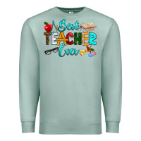 Seafoam best teacher ever Premium Sweatshirt - RanaPortraitStore