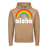 Vintage Coffee Aloha Rainbow Hawaii 808 Island Hawaiian Vintage Hoodie - linhVisuals