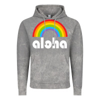 Cloud Rock Aloha Rainbow Hawaii 808 Island Hawaiian Vintage Hoodie - linhVisuals