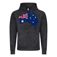 Vintage Black Australia Map Flag Drawing Line Art Vintage Hoodie - linhVisuals