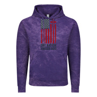 Cloud Purple american flag one nation under god Vintage Hoodie - linhVisuals
