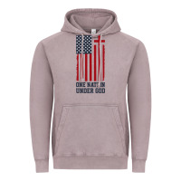 Vintage Zinc american flag one nation under god Vintage Hoodie - linhVisuals