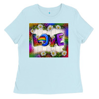 Baby Blue Western Love LGBTQ Tumbler Ladies Tee - BundleAndBundleShop