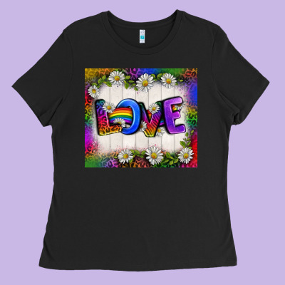 Western Love Lgbtq Tumbler Ladies Tee Designed By Bundleandbundleshop