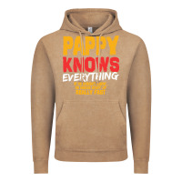 Vintage Coffee pappy knows everything Vintage Hoodie - linhVisuals
