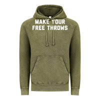 Vintage Olive make your free throws Vintage Hoodie - linhVisuals