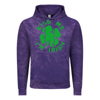 Cloud Purple kiss me im irish funny saint patrick day womens Vintage Hoodie - linhVisuals