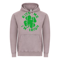 Vintage Zinc kiss me im irish funny saint patrick day womens Vintage Hoodie - linhVisuals
