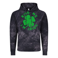 Cloud Black kiss me im irish funny saint patrick day womens Vintage Hoodie - linhVisuals