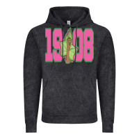 Vintage Black aka 1908 Vintage Hoodie - linhVisuals
