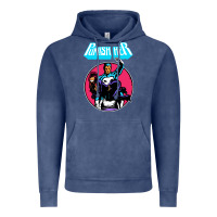 Vintage Denim superhero punish her Vintage Hoodie - linhVisuals