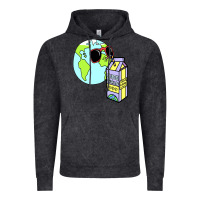 Vintage Black wrld drink Vintage Hoodie - linhVisuals