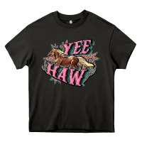 Asphalt Yee haw Heavy Core Tee - HowdyJamesFarm
