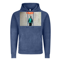 Vintage Denim banksy nobody likes me boy Vintage Hoodie - linhVisuals