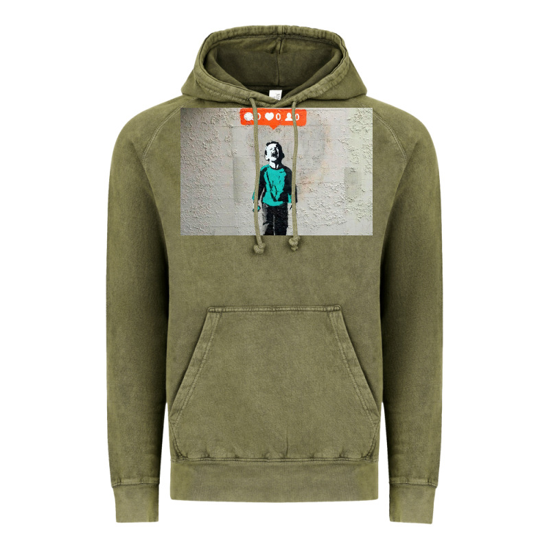 Banksy Nobody Likes Me Boy Vintage Hoodie by linhVisuals | Teevron