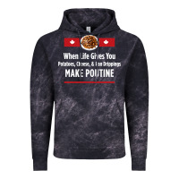 Cloud Black canada poutine quebec recipe french Vintage Hoodie - linhVisuals