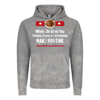 Cloud Rock canada poutine quebec recipe french Vintage Hoodie - linhVisuals