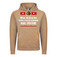 Vintage Coffee canada poutine quebec recipe french Vintage Hoodie - linhVisuals
