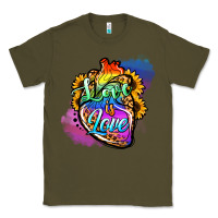 Army Green love is love pride Classic Tee - Jasminsmagicworld
