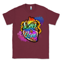 Burgundy love is love pride Classic Tee - Jasminsmagicworld