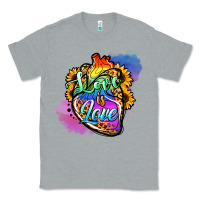 Heather Grey love is love pride Classic Tee - Jasminsmagicworld