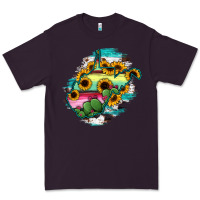 Plum west virginia map sunflower cactus serape Premium Tee - RanaPortraitStore
