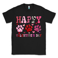 Black happy valentine's day paws Classic Tee - OliviaCreatesArt