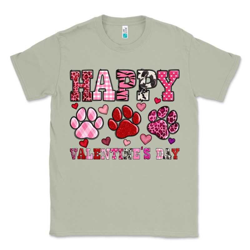 Happy Valentine's Day Paws Classic Tee by OliviaCreatesArt | Teevron