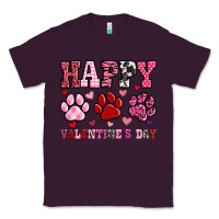 Plum happy valentine's day paws Classic Tee - OliviaCreatesArt
