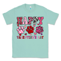 Seafoam happy valentine's day paws Classic Tee - OliviaCreatesArt