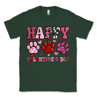 Sports Green happy valentine's day paws Classic Tee - OliviaCreatesArt