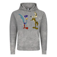 Cloud Rock coyote and the road runner Vintage Hoodie - linhVisuals