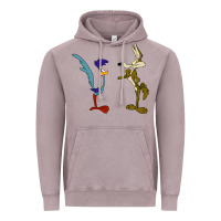 Vintage Zinc coyote and the road runner Vintage Hoodie - linhVisuals