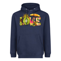 Navy love kiwi Heavyweight Hoodie - RanaPortraitStore