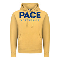 Vintage Mustard Pace University Vintage Hoodie - linhVisuals