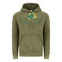 Vintage Olive Saint Leo University Vintage Hoodie - linhVisuals
