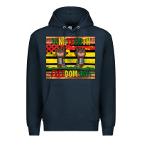 Navy juneteenth freedom day tumbler Premium Hoodie - Artiststas