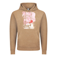 Vintage Coffee japan t  shirt sakura cat t  shirt Vintage Hoodie - linhVisuals