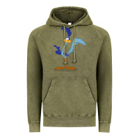 Vintage Olive roadrunner Vintage Hoodie - linhVisuals