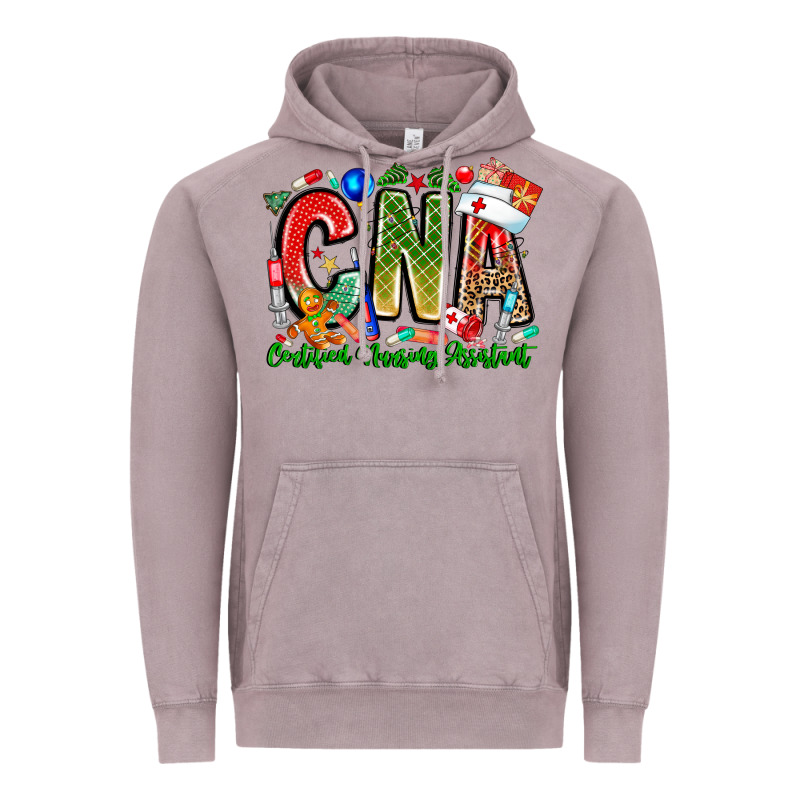 Christmas Cna Vintage Hoodie by CowhideDigitalArt | Teevron