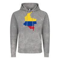 Cloud Rock colombia Flag Map Drawing Line Art Vintage Hoodie - linhVisuals