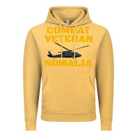 Vintage Mustard combat veteran mogadishu somalia Vintage Hoodie - linhVisuals