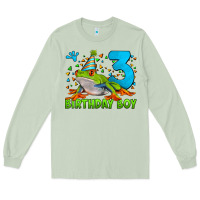 Matcha birthday boy frog age 3 Long Sleeve Tee - LillyAllenDesigns