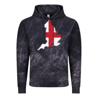 Cloud Black england Flag Map Drawing Line Art Vintage Hoodie - linhVisuals