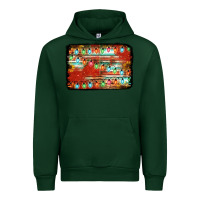 Forest Green christmas serape sunflower background Urban Hoodie - Jasminsmagicworld